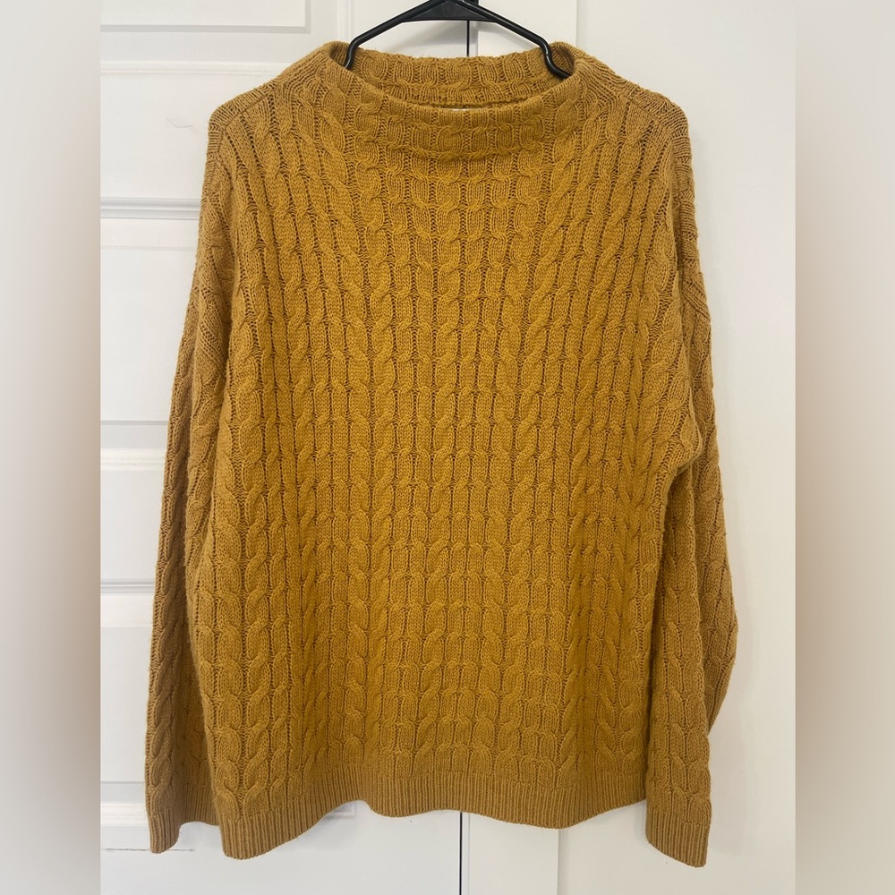 Mango Basics Mustard Knit Sweater